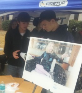 David Gunther, left, organized the R-KIDS 5K to support research at HudsonAlpha.