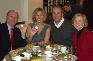 CEO Charlie Lanktree, left, and his wife, Donna, far right, enjoyed breakfast together in NYC.