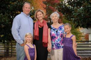 petersens with mormor - christmas